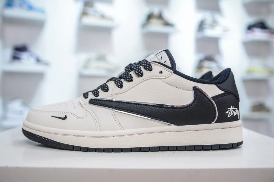 TS x Air 1 Low Collaboration Custom Color, Grained Calfskin
