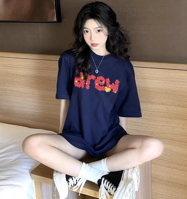 Drew House Heart Petal Print Short Sleeve情侣T恤