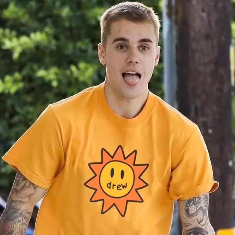 Drew House Sunflower Print T Shirt Yellow