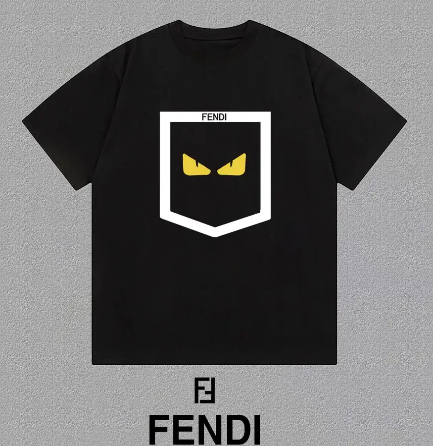 FEN CHEN Star Limited Summer Collection Printed Round Neck Short Sleeve T Shirt
