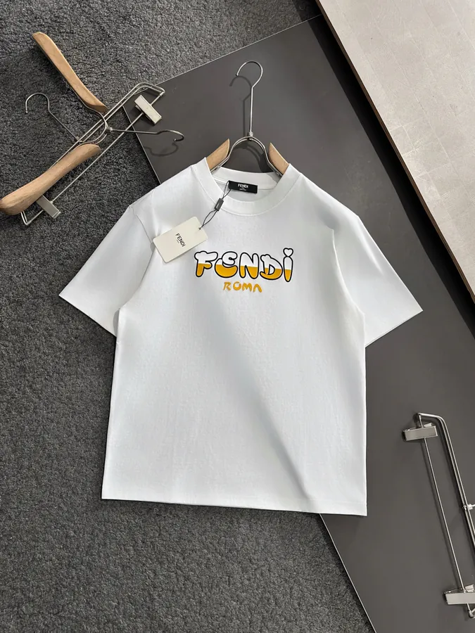 FEN CHEN Star Summer Limited Edition Print Round Neck Short Sleeve T Shirt