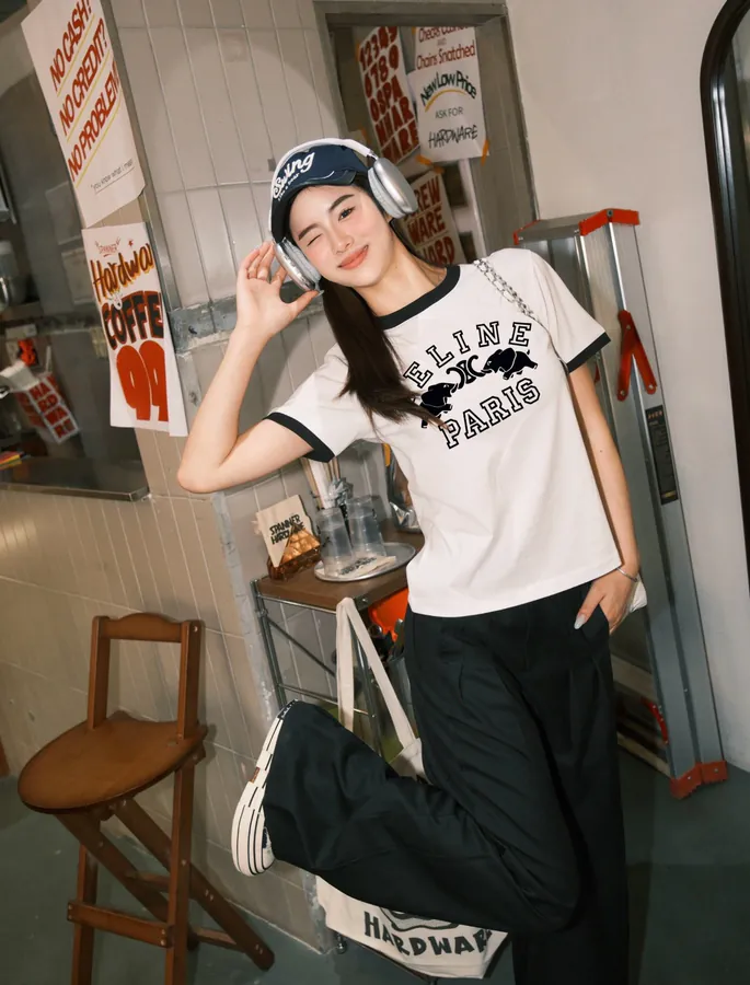 CELINE 赛琳 大象印花短袖