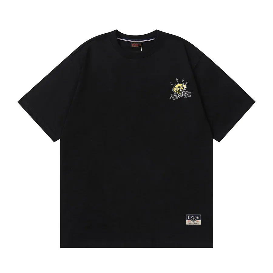 EVISU New Diamond Bill Print Loose Fit T Shirt