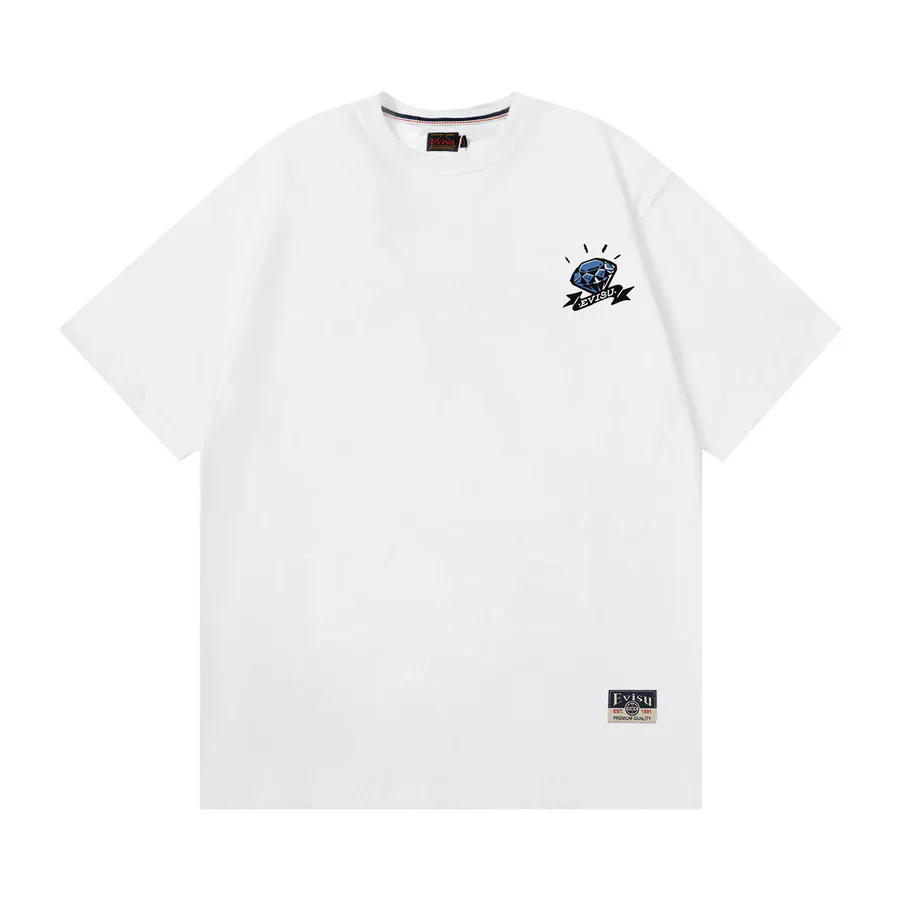 EVISU New Diamond Bill Print Loose Fit T Shirt