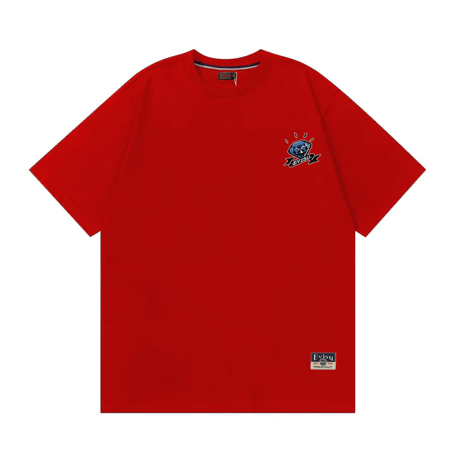 EVISU New Diamond Bill Print Loose Fit T Shirt