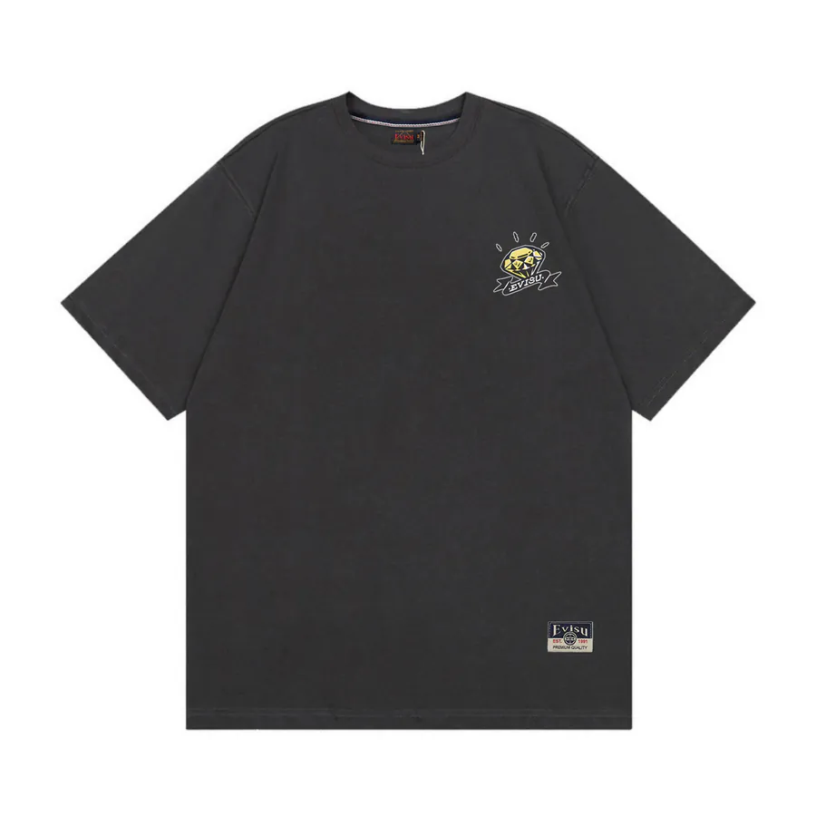 EVISU New Diamond Bill Printed Loose Fit T Shirt
