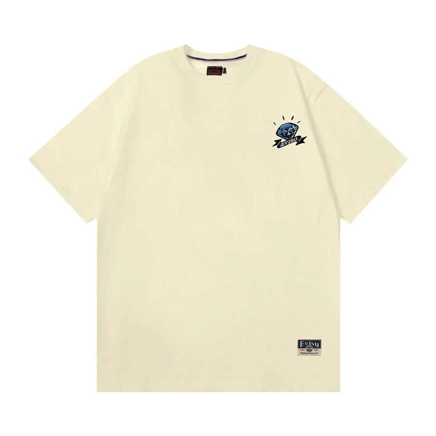 EVISU New Diamond Bill Print Loose Fit T Shirt