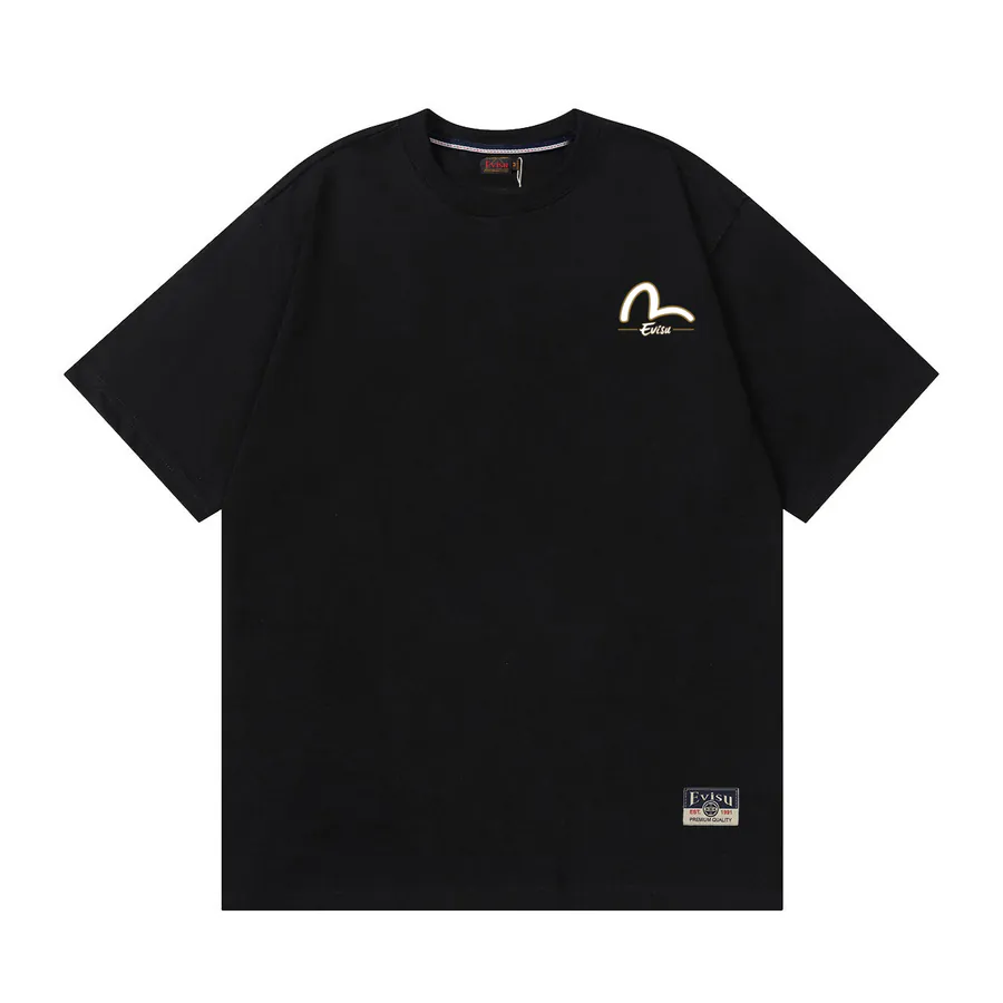 EVISU New Wave Small Seagull Print Oversized T Shirt