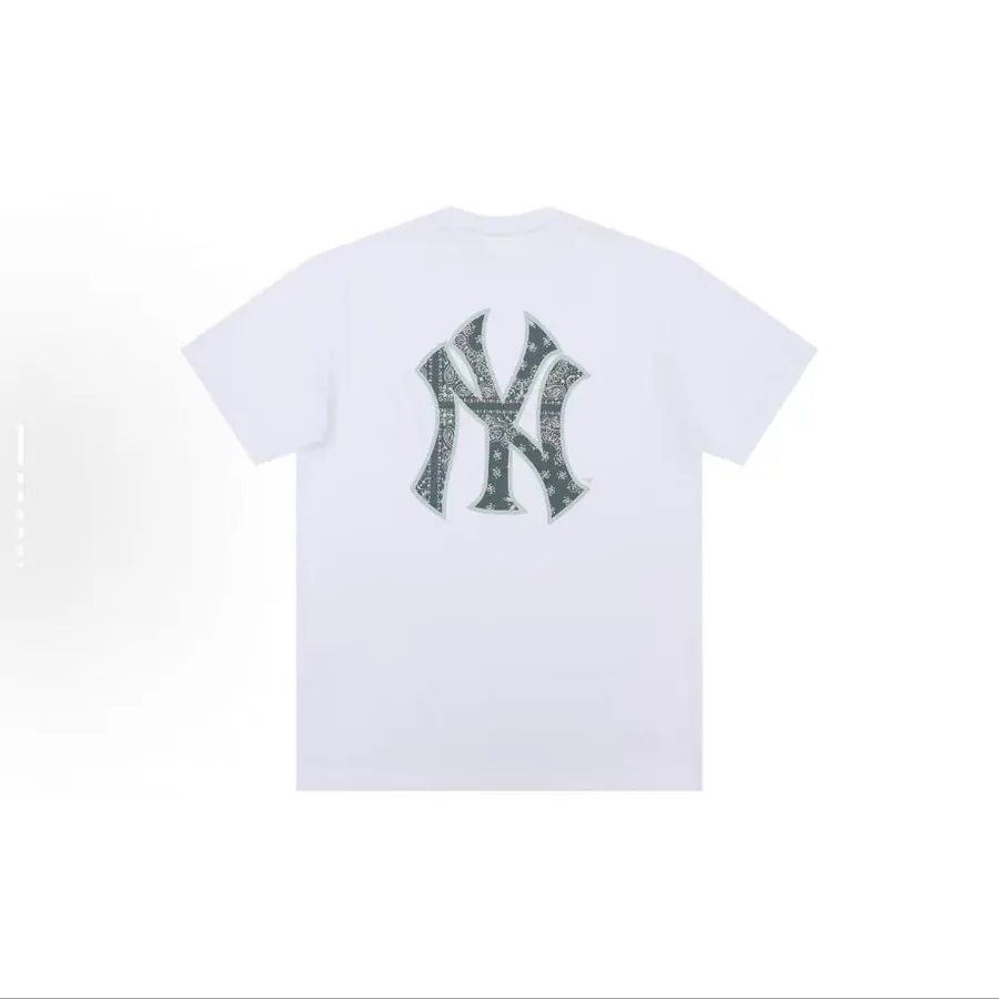 New Era MLB Logo Print Round Neck Sports T Shirt Unisex