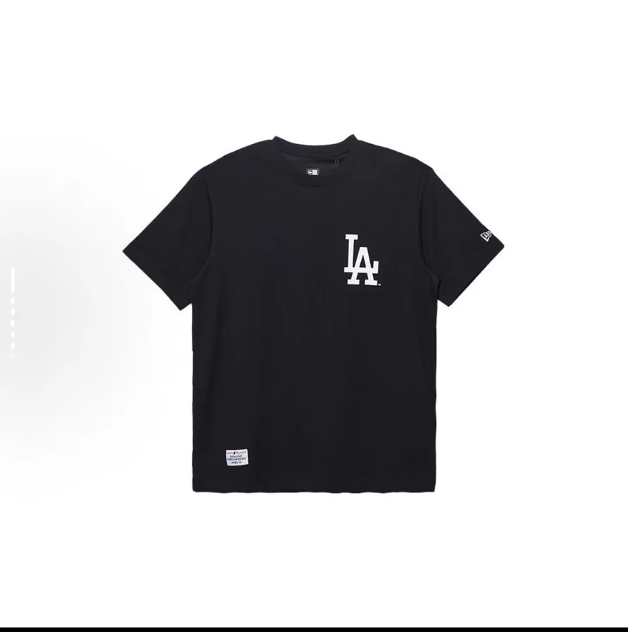 New Era MLB Logo Print Round Neck Sports T Shirt for Men and Women