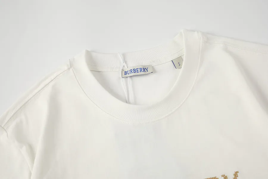 Bbr 2025 New Cross Stitch Horse Riding Cotton Short Sleeve T Shirt