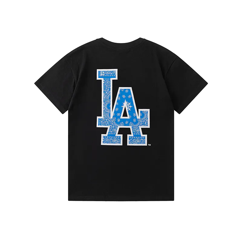New Era MLB Logo Print Round Neck Sports T Shirt Unisex