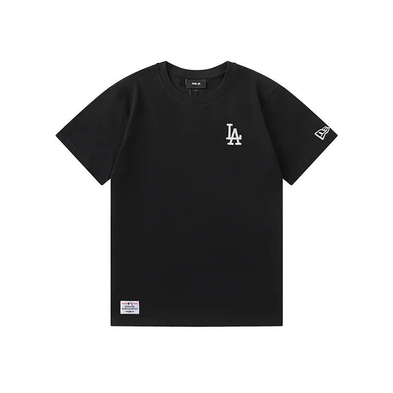 New Era MLB Logo Print Round Neck Sports T Shirt Unisex