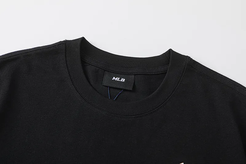 New Era MLB Logo Print Round Neck Sports T Shirt Unisex