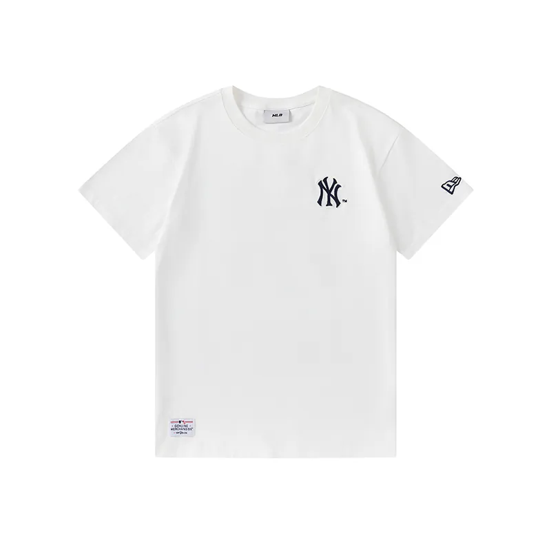New Era MLB Logo Print Round Neck Sports T Shirt Unisex