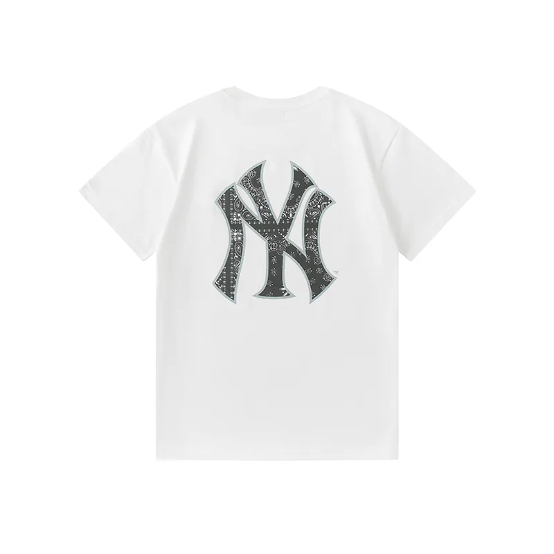 New Era MLB Logo Print Round Neck Sports T Shirt Unisex