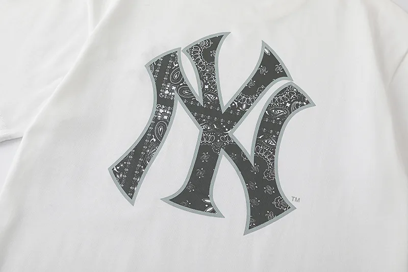 New Era MLB Logo Print Round Neck Sports T Shirt Unisex