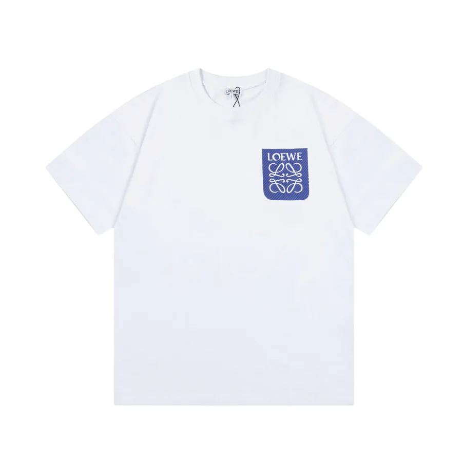 LOEWE Rivalry T Shirt with Logo Embroidery, Unisex