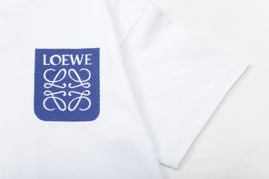 LOEWE Rivalry T Shirt with Logo Embroidery, Unisex