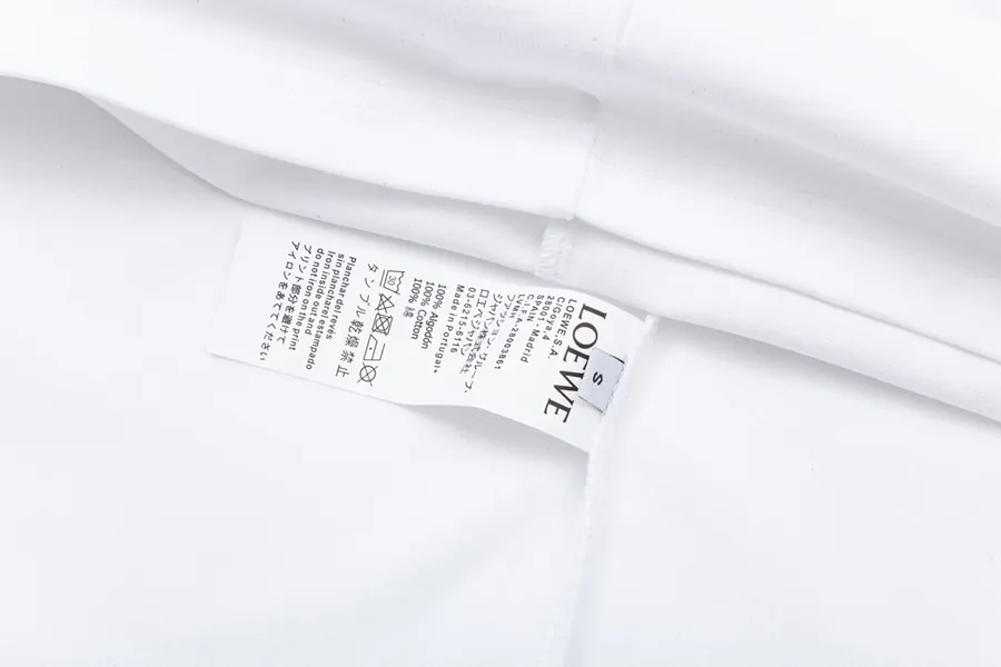 LOEWE Rivalry T Shirt with Logo Embroidery, Unisex