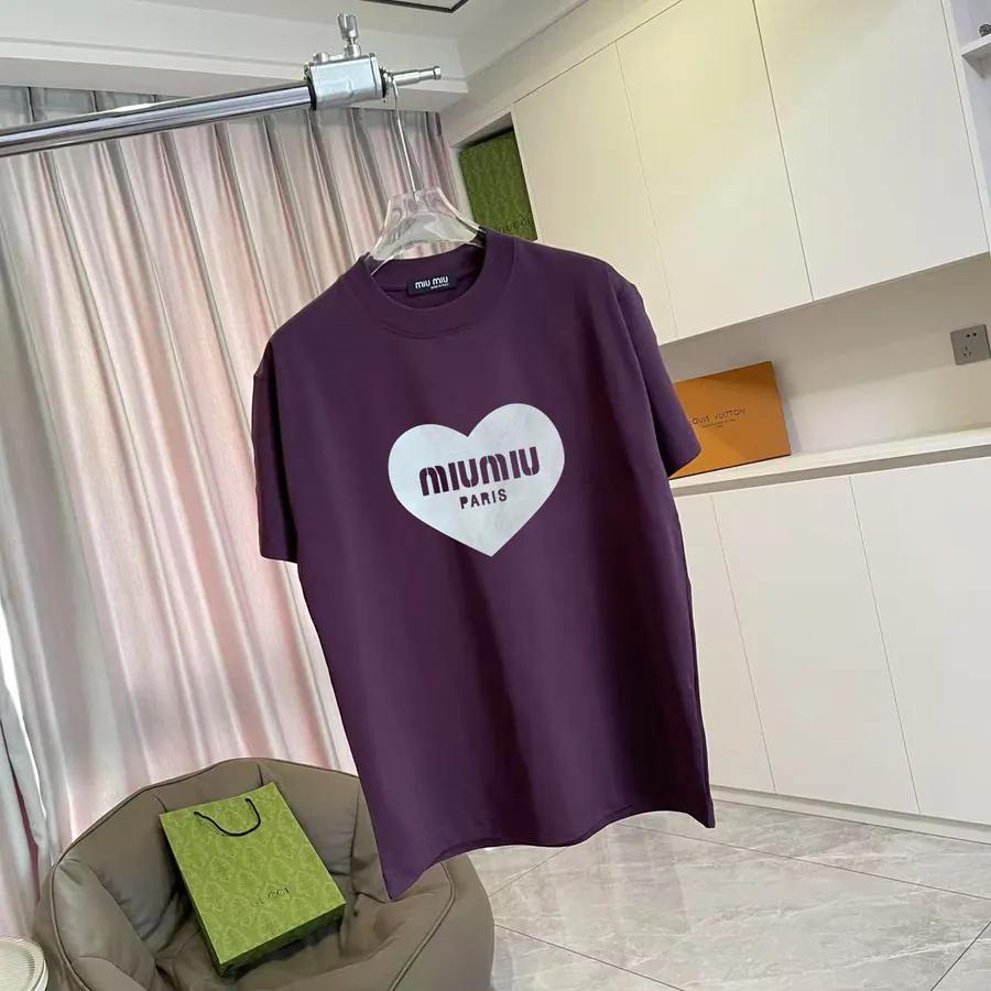 Miu Miu 2025 Spring Summer New Collection Short Sleeve T Shirt