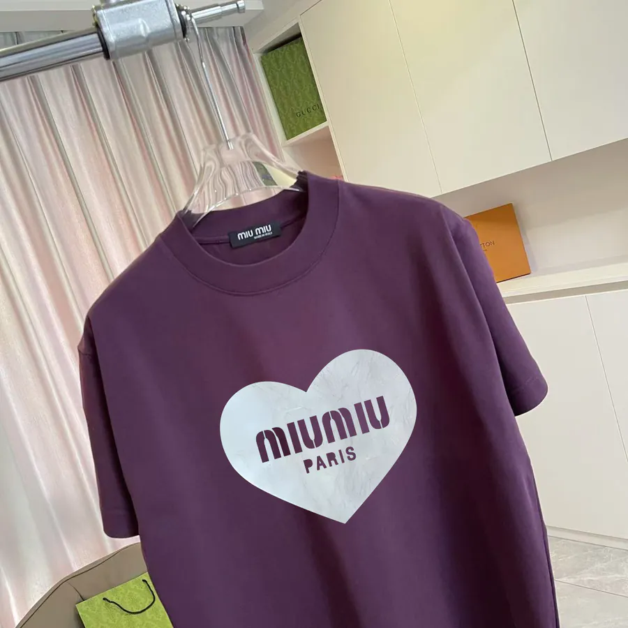 Miu Miu 2025 Spring Summer New Collection Short Sleeve T Shirt
