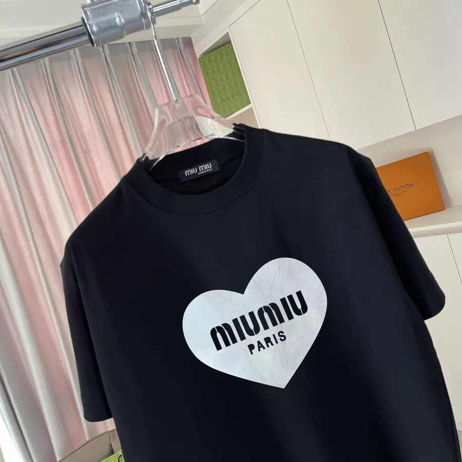 Miu Miu 2025 Spring Summer New Collection T Shirt with Custom Fabric