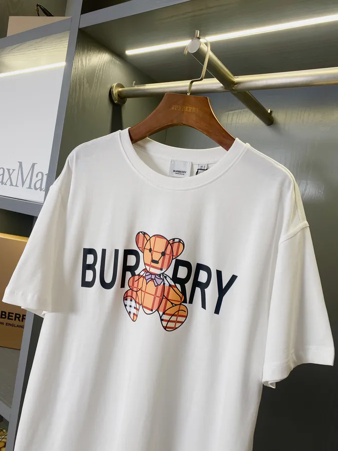 BUR Star Exclusive Vintage Bear Print Cotton T Shirt