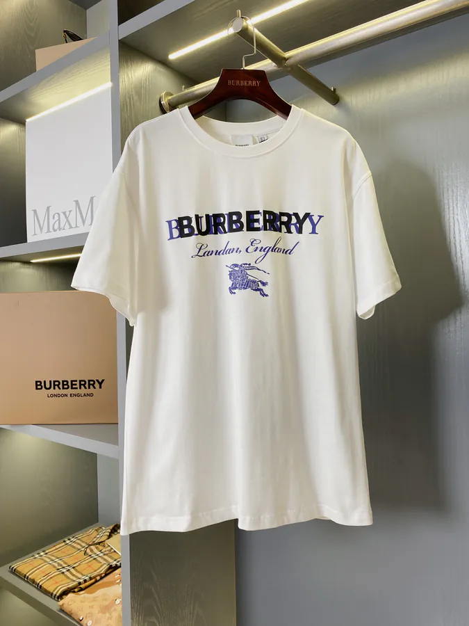 BUR Exclusive Double Embroidery Horseman Print Cotton T Shirt