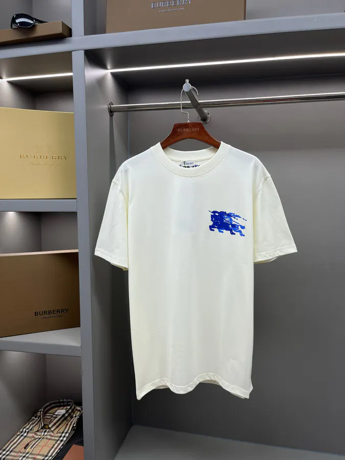 BUR Horse Rider Logo Cotton Short Sleeve T Shirt