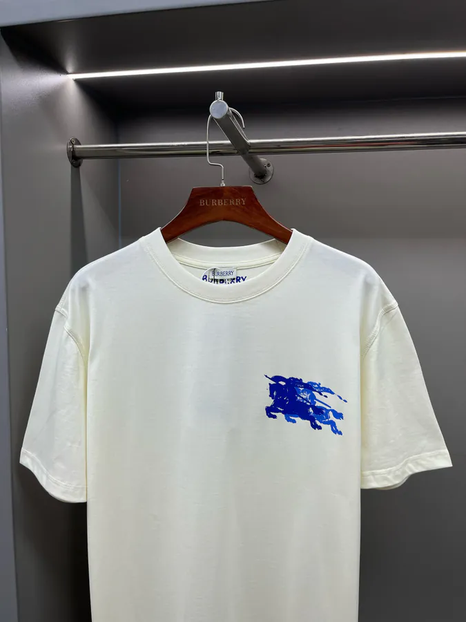 BUR Horse Rider Logo Cotton Short Sleeve T Shirt