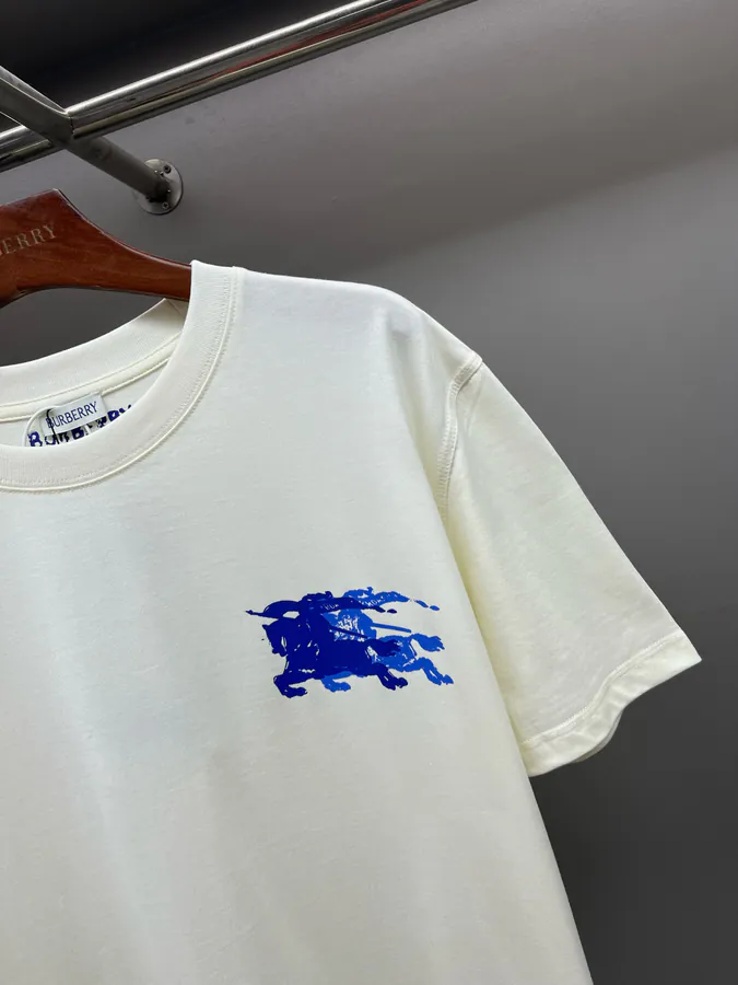 BUR Horse Rider Logo Cotton Short Sleeve T Shirt