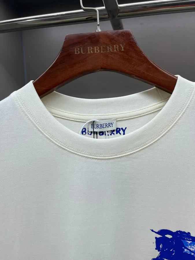 BUR Horse Rider Logo Cotton Short Sleeve T Shirt
