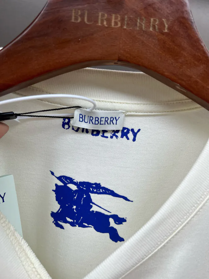 BUR Horse Rider Logo Cotton Short Sleeve T Shirt