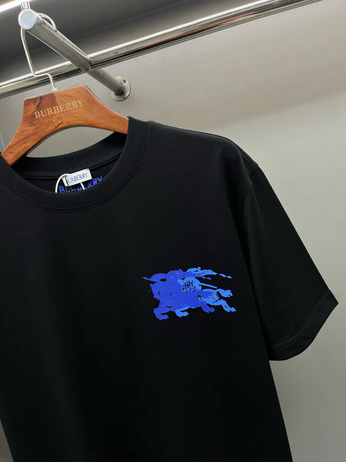BUR Horse Rider Logo Cotton Short Sleeve T Shirt
