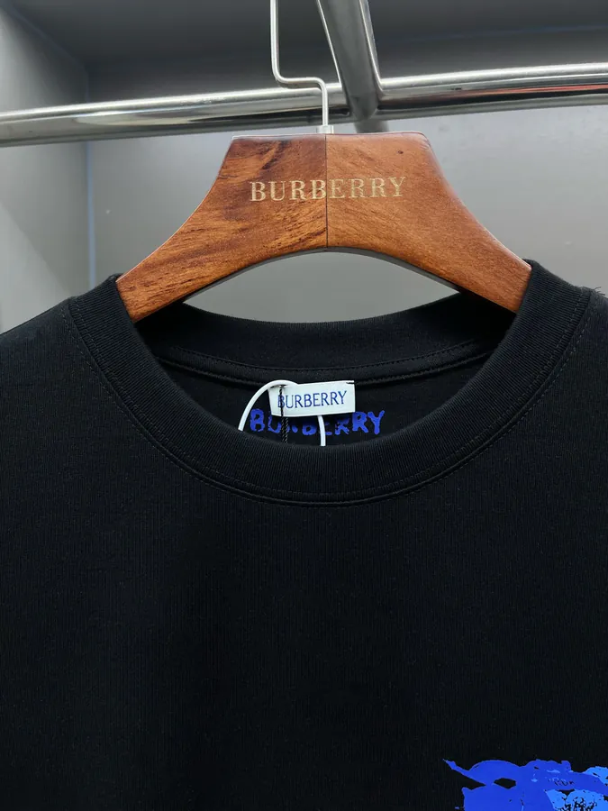 BUR Horse Rider Logo Cotton Short Sleeve T Shirt