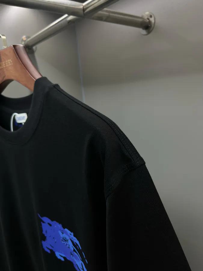 BUR Horse Rider Logo Cotton Short Sleeve T Shirt