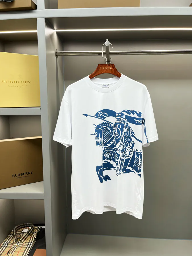 BUR Exclusive Equestrian Knight Logo Cotton Short Sleeve T Shirt
