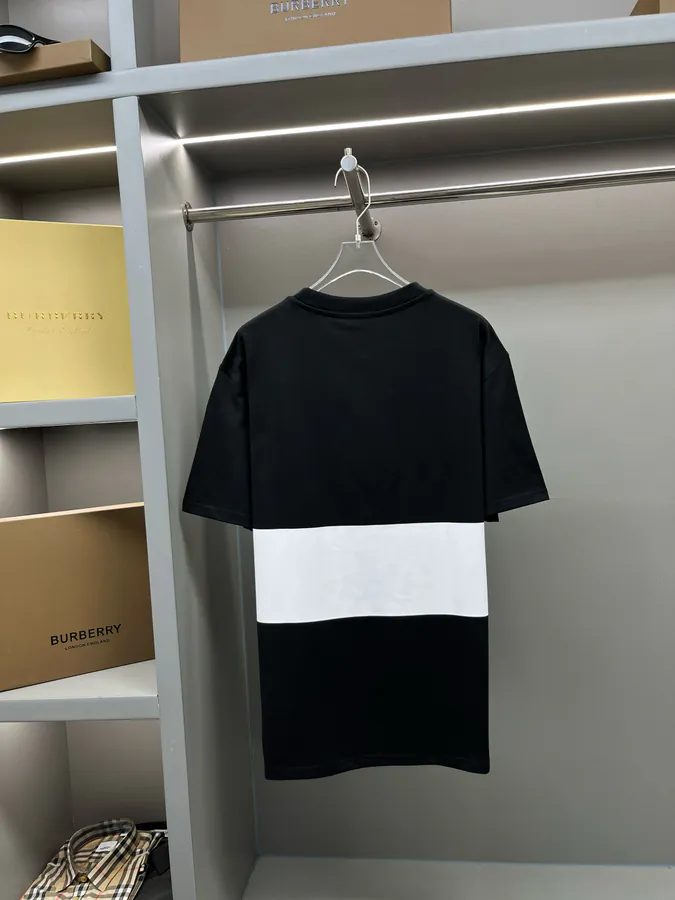 BUR Starry Exclusive Stripe Print Round Neck T Shirt