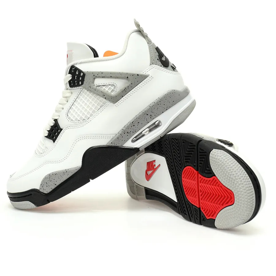 Air 4 Retro 'White Cement' 2025 Michael Jordan Classic Basketball Shoe