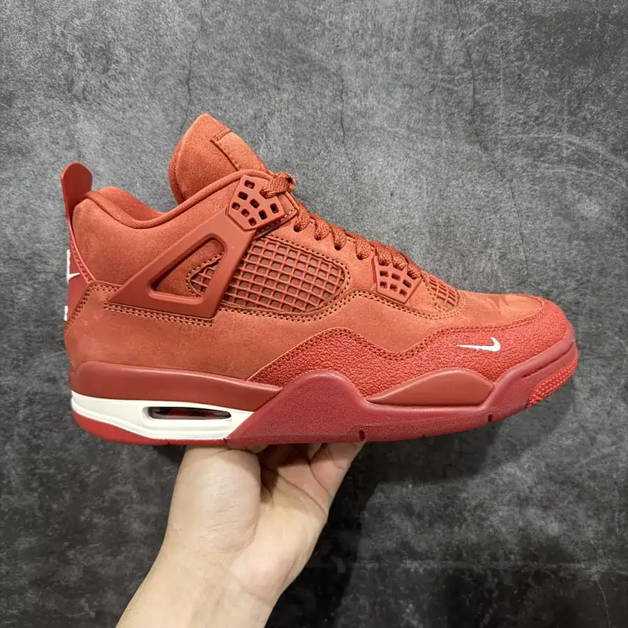 Nigel Syester x Air 4 'Bri by Bri' Red Brick Sneaker