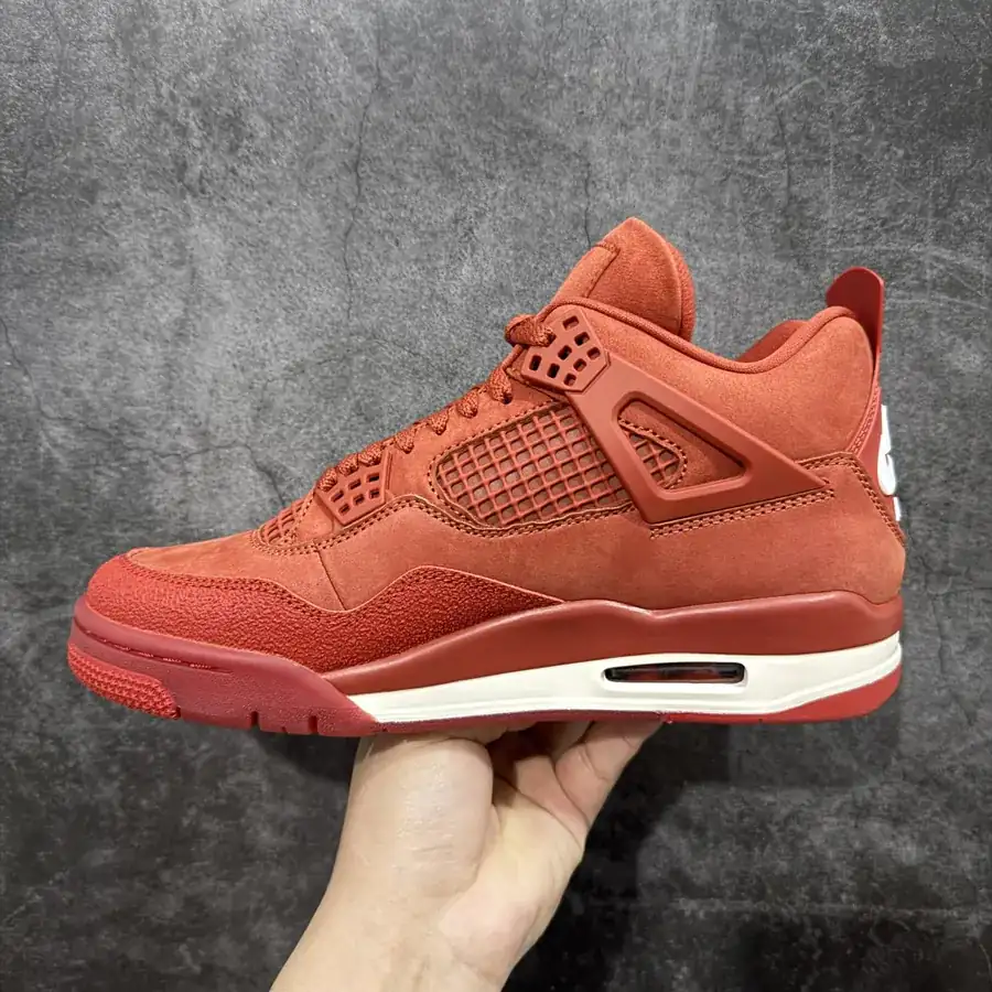 Nigel Syester x Air 4 'Bri by Bri' Red Brick Sneaker