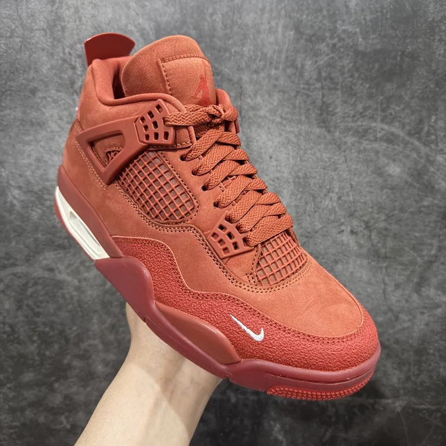 Nigel Syester x Air 4 'Bri by Bri' Red Brick Sneaker