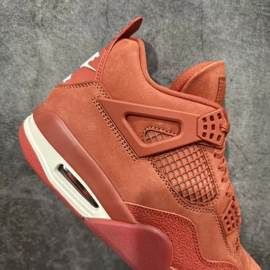 Nigel Syester x Air 4 'Bri by Bri' Red Brick Sneaker