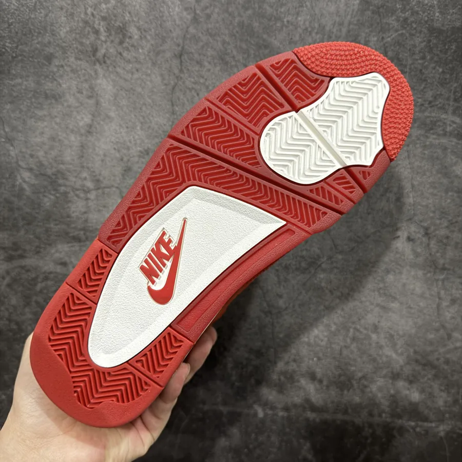 Nigel Syester x Air 4 'Bri by Bri' Red Brick Sneaker