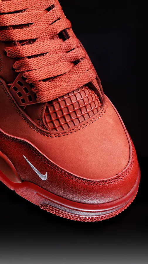 Nigel Syester x Air 4 4 Link Collaboration Red Brick Orange Red