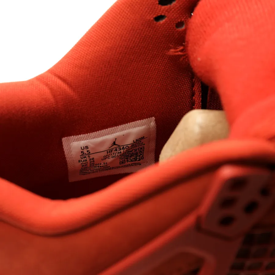 Nigel Syester x Air 4 'Firewood Orange' BMX Retro Basketball Shoe