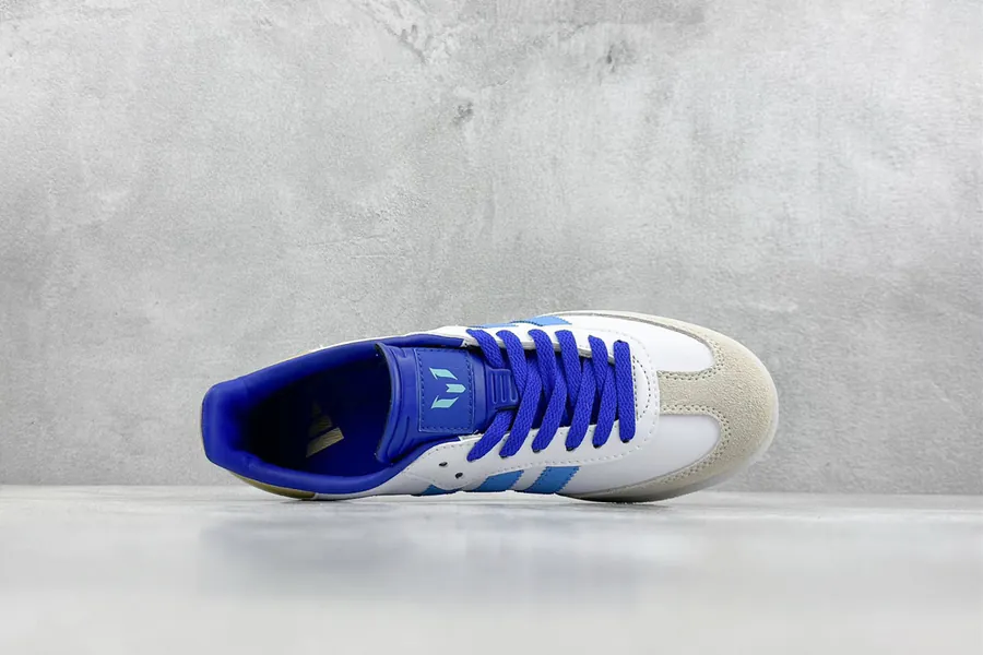 LIONEL MESSI x adidas originals Samba White Blue Grey