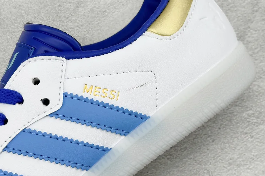 LIONEL MESSI x adidas originals Samba White Blue Grey