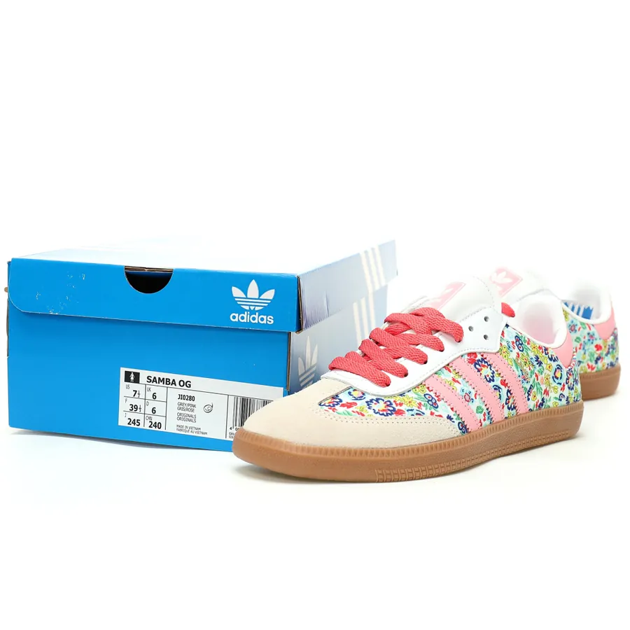 Adidas Originals Samba OG Floral Embroidery Low Top Sneaker